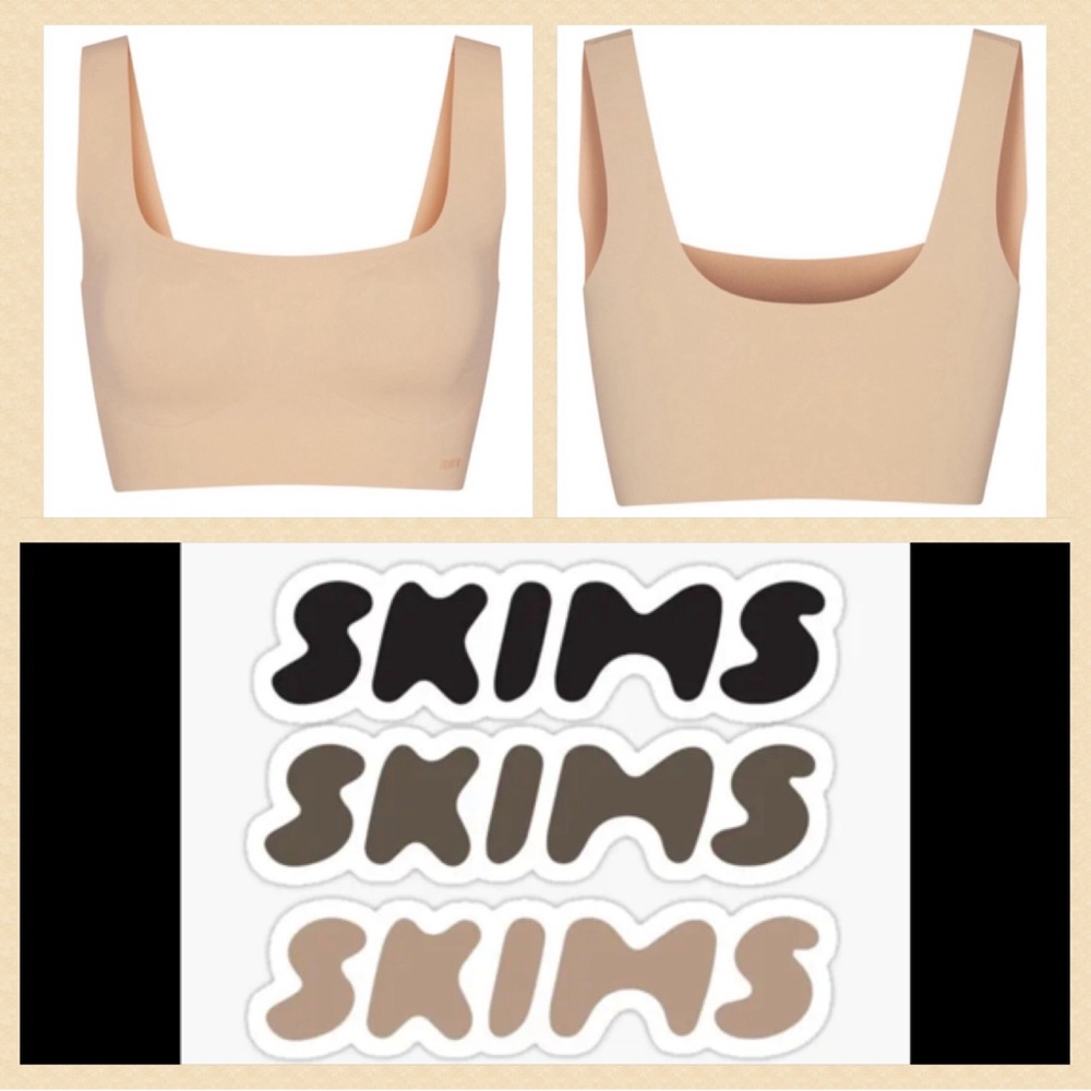 5X SKIMS Naked Scoop Tank Bra - Clay- Fits Everybody -Sculpting Bralette NWT